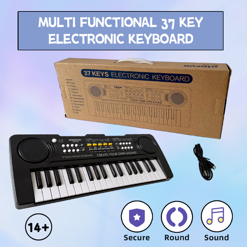 37‑Key Portable Learning Keyboard – Interactive Music Practice Toy with Built‑In Songs, Rhythms & Record/Playback Modes – Skill Development for Beginners & Teens 14+