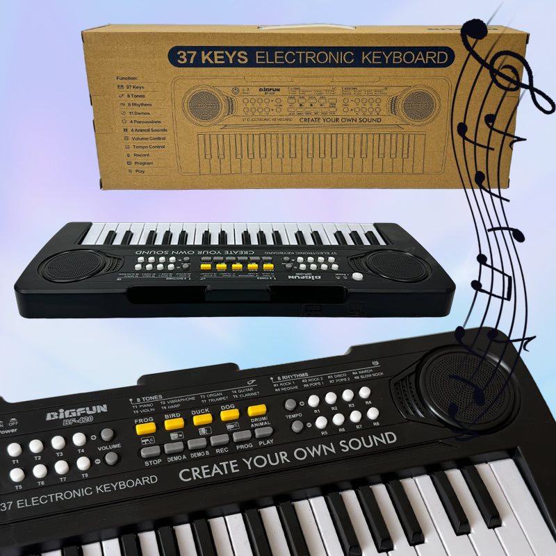 37‑Key Portable Learning Keyboard – Interactive Music Practice Toy with Built‑In Songs, Rhythms & Record/Playback Modes – Skill Development for Beginners & Teens 14+