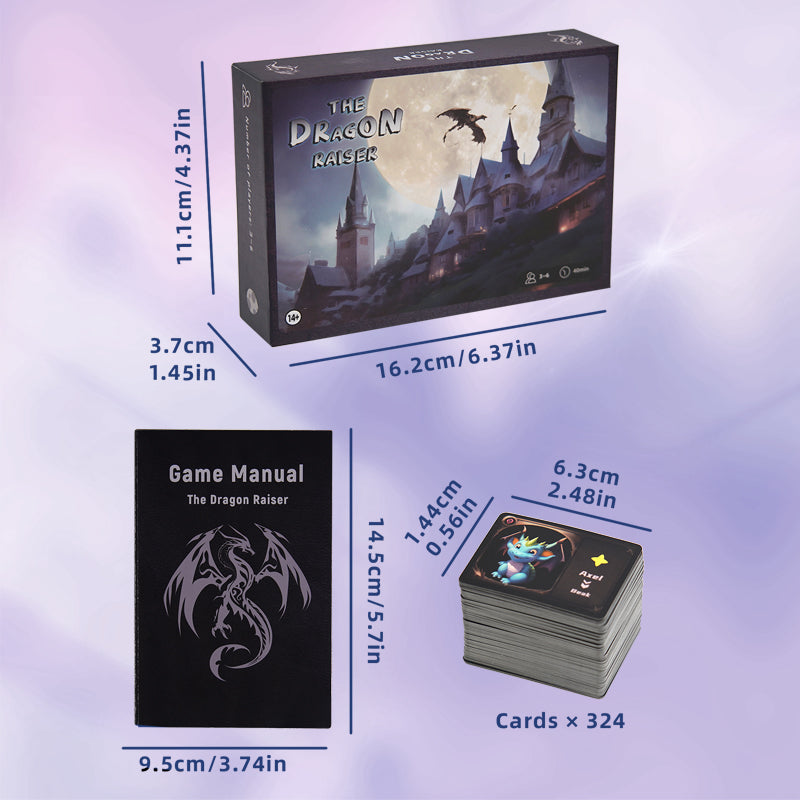 The Dragon Raiser – 3–6 Player Fantasy Dragon Card Game, Medieval Auction, Breeding & Fusion Battles, Fast 40-Min Strategy Play