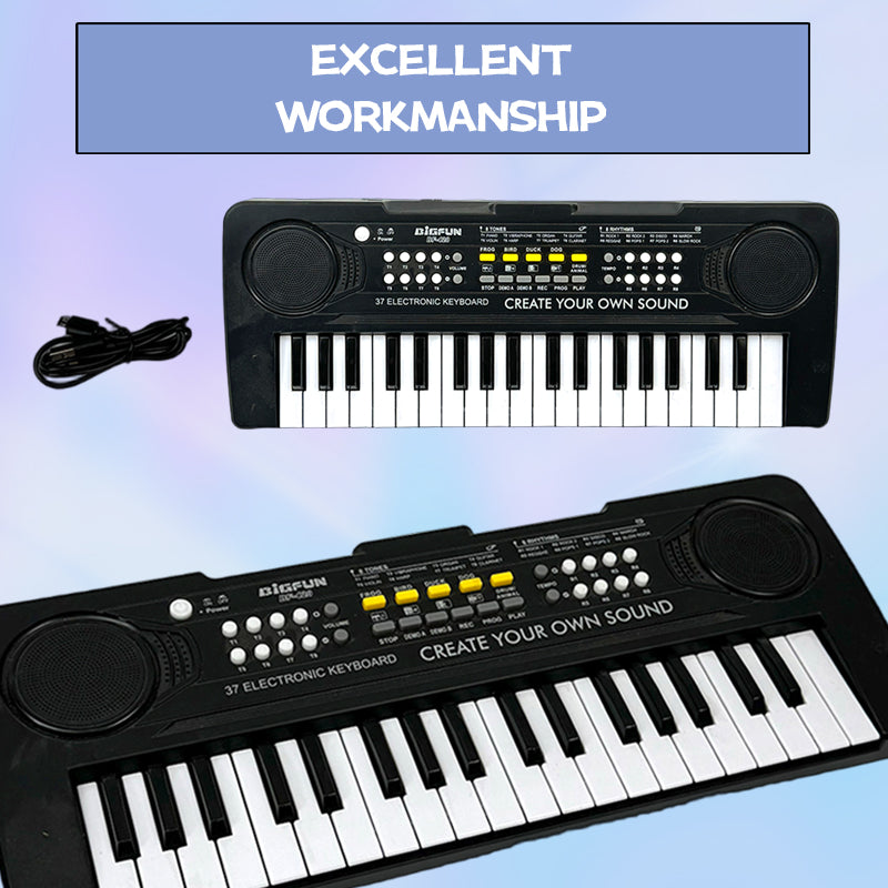 37‑Key Portable Learning Keyboard – Interactive Music Practice Toy with Built‑In Songs, Rhythms & Record/Playback Modes – Skill Development for Beginners & Teens 14+