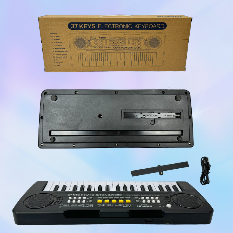 37‑Key Portable Learning Keyboard – Interactive Music Practice Toy with Built‑In Songs, Rhythms & Record/Playback Modes – Skill Development for Beginners & Teens 14+