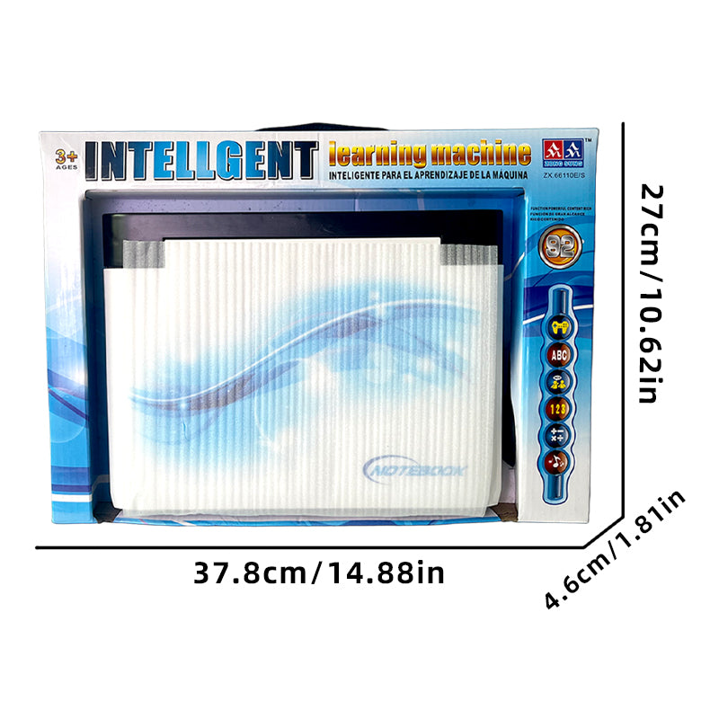 Kids' Educational Laptop Toy (Ages 3+) – 60+ Learning Games for ABCs, Math, Music, Logic, Typing, Drawing & More – Bilingual Pretend Computer with Screen & Keyboard – STEM Gift for Boys & Girls