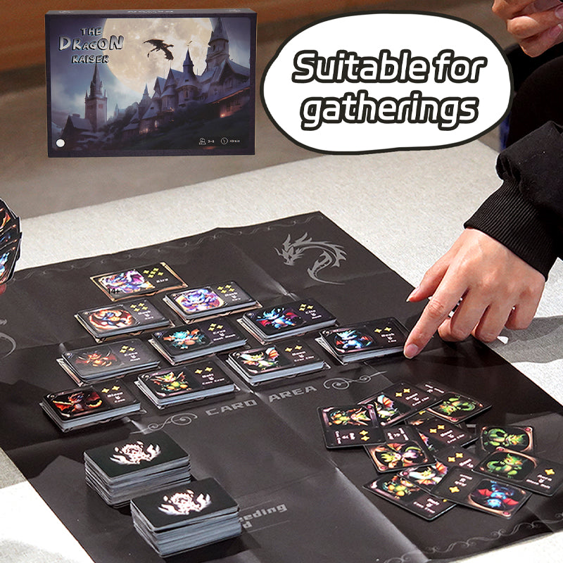 The Dragon Raiser – 3–6 Player Fantasy Dragon Card Game, Medieval Auction, Breeding & Fusion Battles, Fast 40-Min Strategy Play